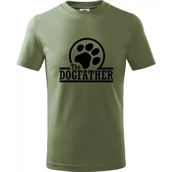 Chlapecké oblečení Dogfather - Tričko dětské bavlněné - 158 cm/12 let ( Khaki )