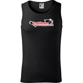 Pánská móda Pro tebe pan Diplomovaný specialista - Tílko pánské Core - S ( Černá )