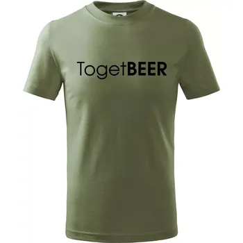 Pivní nápisy TogetBEER - Tričko dětské bavlněné - 146 cm/10 let ( Khaki )
