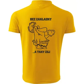 Pánská košile Školní triko - Bez základky - Polokošile pánská Pique Polo 203 - 4XL ( Žlutá )
