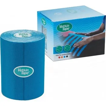 Tejpovací páska Vetkin Tape - pásky pásky pro kinesio tejpování koní (10cm x 5m) modré