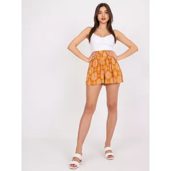 Dámské kraťasy Šortky D73771M62238KA tmavě oranžová M