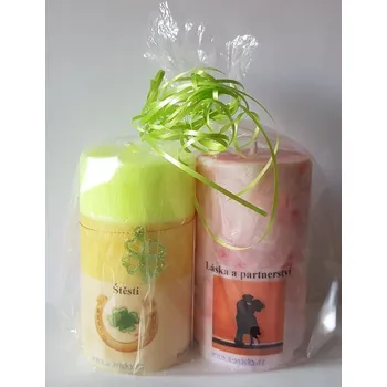 Svíčka Balíček svíček štěstí a láska a partnerství