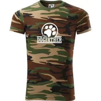 Pánské tričko Dogfather - Army CAMOUFLAGE - 3XL ( Hnědý maskáč )