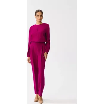 Dámský overall Dámský overal s děleným výstřihem S355 bordó - Stylove L