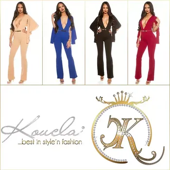 Dámský overall Sexy dámský overal OV19178 - Koucla bordó S