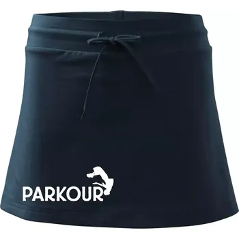 Dámská sukně Parkour - salto - Sportovní sukně - two in one - L ( Námořní modrá (velmi tmavá - téměř černá) )