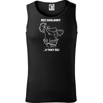 Školní triko - Bez základky - Tílko pánské Core - L ( Černá )