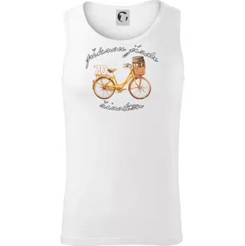 Mužská jízda životem 70 - Tílko pánské Core - XL ( Bílá )
