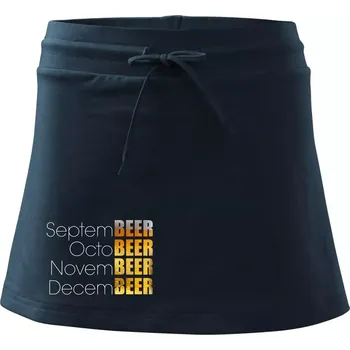 Dámské oblečení Pivní měsíce - Všechny - Sportovní sukně - two in one - M ( Námořní modrá (velmi tmavá - téměř černá) )