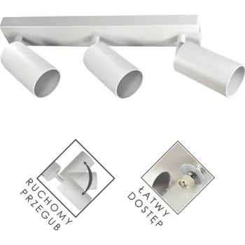 Stropní reflektor kulatý Bowi bílý