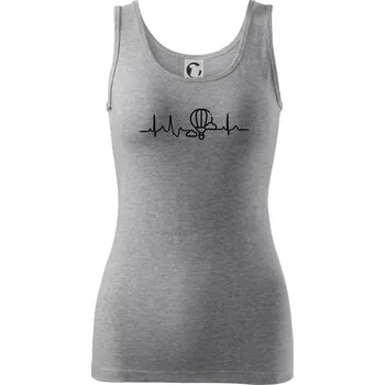 Dámské oblečení EKG létání balonem - Dámské tílko - L ( Tmavě šedý melír )