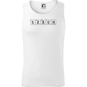 CZECH - periodická tabulka - Tílko pánské Core - 2XL ( Bílá )