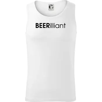 Pivní nápisy BEERrilliant - Tílko pánské Core - 2XL ( Bílá )