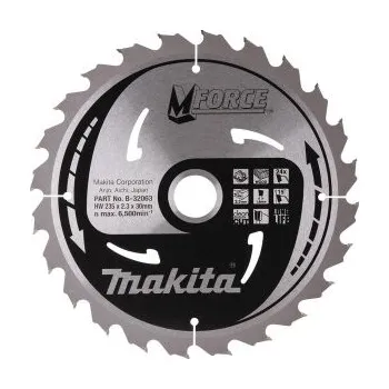 Řezný kotouč Fe Produkt Makita B-32063 kotouč pilový dřevo MFORCE 235x2.3x30mm 24Z = old B-08090