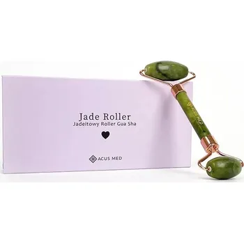 Pěnový válec Gua Sha Jade Roller | Masážní váleček na obličej Acus Med - zelený
