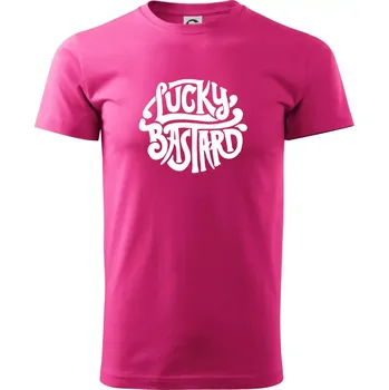 Pánská móda Lucky Bastard - Klasické pánské triko vyšší gramáže - XS ( Purpurová )