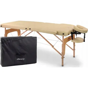 Obraz Skládací masážní stůl dřevěný Aveno Life hnědý