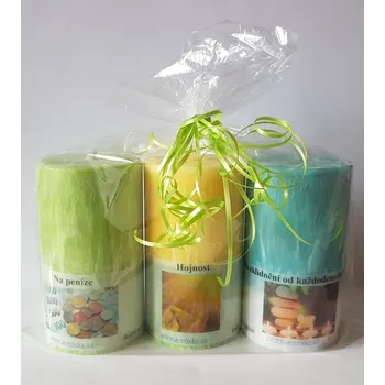 Svíčka Balíček svíček peníze, hojnost a zklidnění od stresu