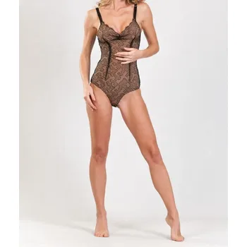 Body AGENT PROVOCATEUR BÉŽOVÉ KORZETOVÉ BODY ELSEY (vel. 38)