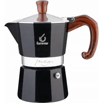 Moka konvice Moka konvička hliníková 6 šálků černá - Forever Moka Prestige Radica - škrábance