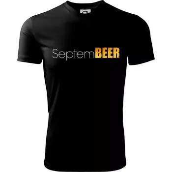 Chlapecké oblečení Pivní měsíce - septeBEER - Dětské triko sportovní (dresovina) - 158 cm/12 let ( Černá )