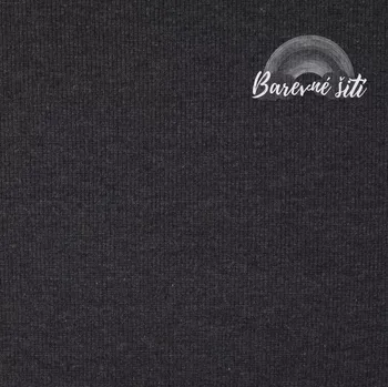 Náplet žebrovaný, Antracit Melír Premium (E) (Žebrovaný náplet)