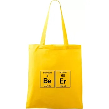 Beer - periodická tabulka - Taška bavlněná - 42 x 38 cm ( Žlutá )