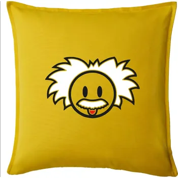 Polštář Albert Einstein - Polštář 50x50 - 50x50 - Pouze potah ( Žlutá )
