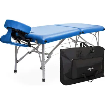 Masáž Skládací hliníkový masážní stůl Zeus Akito modrý