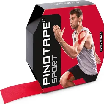 Tejpovací páska Pino Tape Pro Sport – kinesio tejpovací náplasti, velká role (5cm x 31m) červená