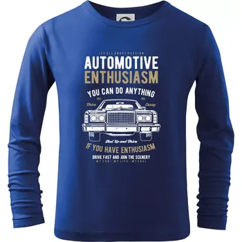 Chlapecké tričko Automotive Enthusiasm - Triko dětské Long Sleeve - 158 cm/12 let ( Královská modrá )