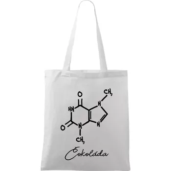Čokoláda chemie - Taška bavlněná - 42 x 38 cm ( Bílá )