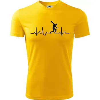 Chlapecké tričko EKG hod diskem - Dětské triko sportovní (dresovina) - 134 cm/8 let ( Žlutá )