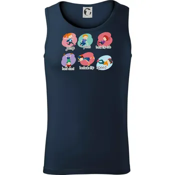 Parkour moves - Tílko pánské Core - 2XL ( Námořní modrá (velmi tmavá - téměř černá) )