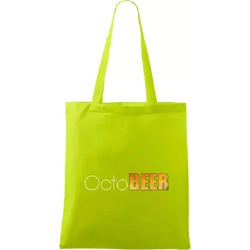 Nákupní taška Pivní měsíce - octoBEER - Taška bavlněná - 42 x 38 cm ( Limetková )