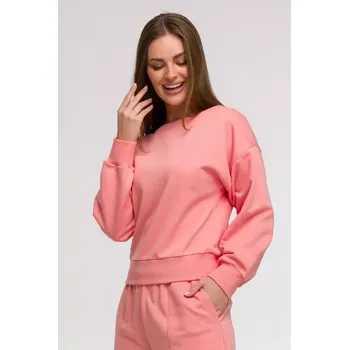 Dámská mikina B293 Mikina s otevřenými zády - korálová EU XL