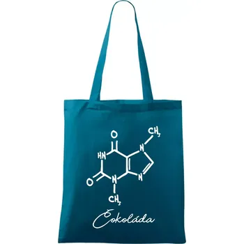 Čokoláda chemie - Taška bavlněná - 42 x 38 cm ( Petrolejová )