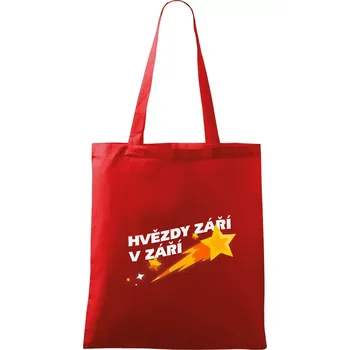Hvězdy září v září - Taška bavlněná - 42 x 38 cm ( Červená )