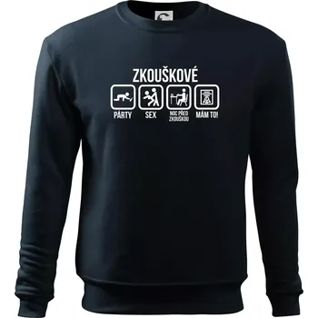 Zkouškové - Mikina Essential dětská - 158 cm/12 let ( Námořní modrá (velmi tmavá - téměř černá) )