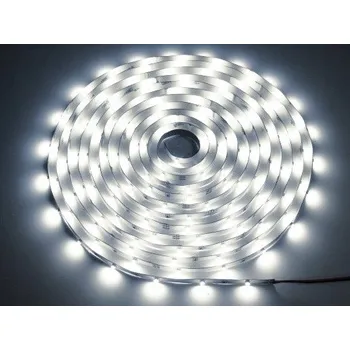 LED osvětlení LED PÁSEK 600 LED BÍLÁ DENNÍ 5M 12V BÍLÝ PODKLAD