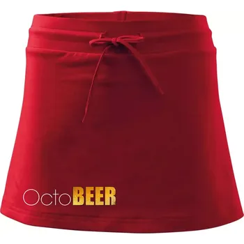 Dámská sukně Pivní měsíce - octoBEER - Sportovní sukně - two in one - XS ( Červená )