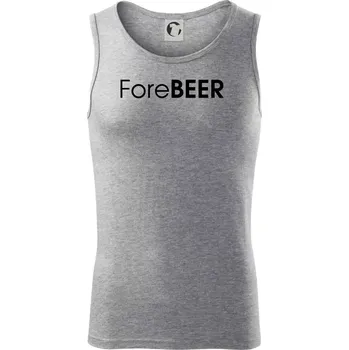 Pivní nápisy ForeBEER - Tílko pánské Core - 2XL ( Tmavě šedý melír )