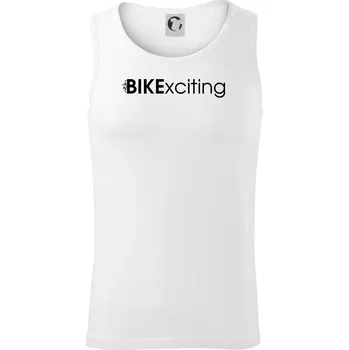 Pánské termoprádlo Bike nápisy Bikexciting - Tílko pánské Core - S ( Bílá )