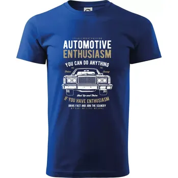Automotive Enthusiasm - Triko extra velké (5-8XL) - 8XL ( Královská modrá )