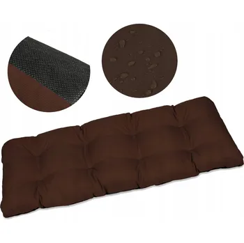 Příslušenství k zahradnímu nábytku Polštář na zahradní houpačku 180 x 50 cm hnědý