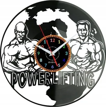 Hodiny Power Lifting Nástěnné Hodiny Vinylová Deska Moderní Dekorativní Jako Dárek