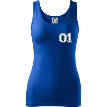 Dámské oblečení King - Queen - 01 dres (černobílá) - Dámské tílko - XS ( Královská modrá )