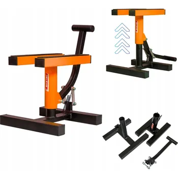 Hever PROFESIONÁLNÍ HEVER POD MOTOKROSOVÉ A ENDURO MOTOCYKLY STOJAN PODPĚRA ORANŽOVÁ.