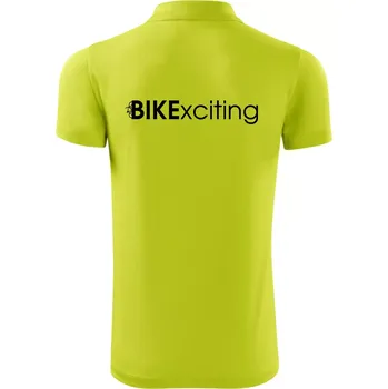 Pánská košile Bike nápisy Bikexciting - Polokošile Victory sportovní (dresovina) - 3XL ( Limetková )
